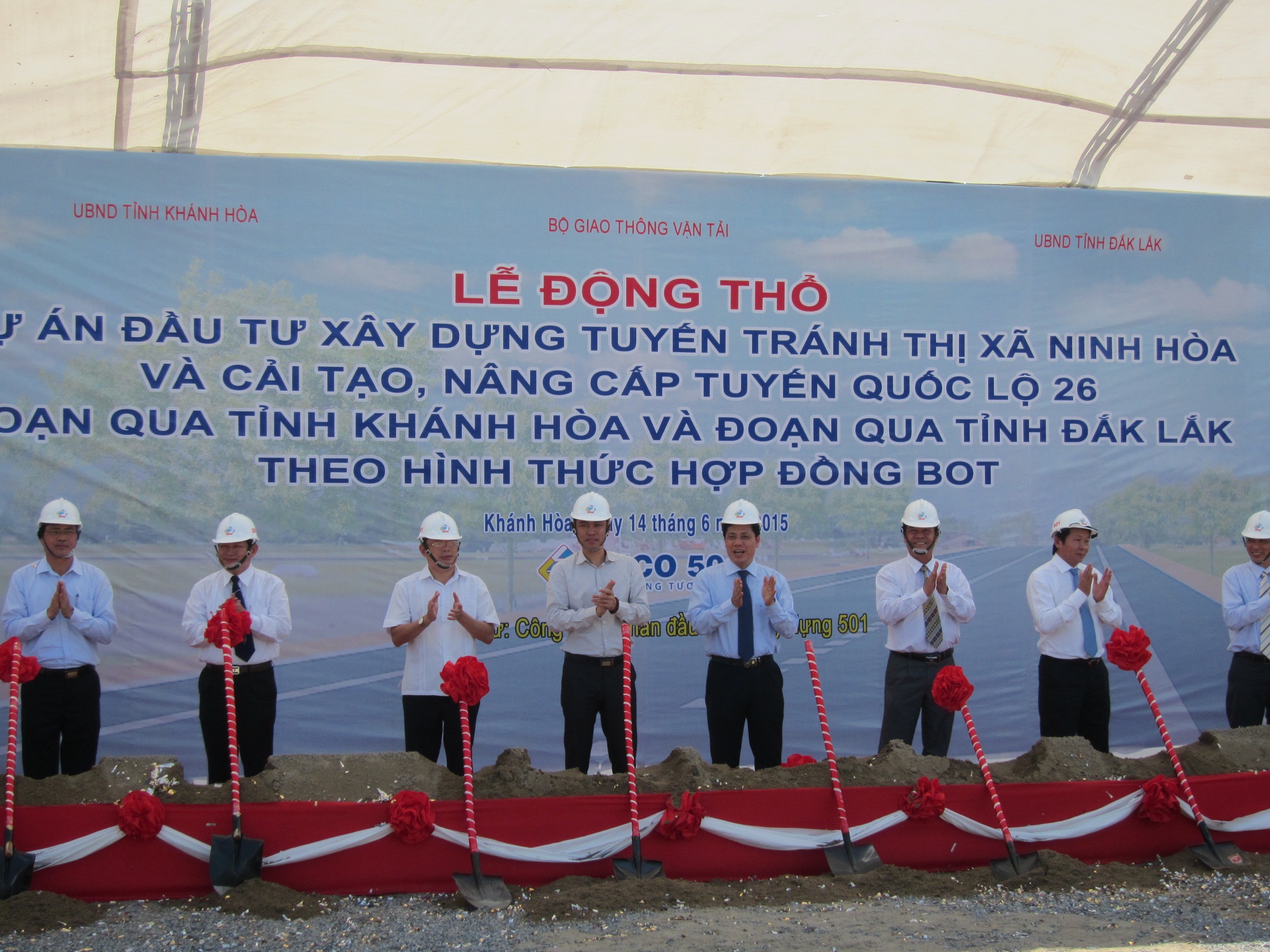 Sở Giao thông vận tải dự Lễ Động thổ Dự án đầu tư Quốc lộ 26 tại thị xã Ninh Hòa, tỉnh Khánh Hòa